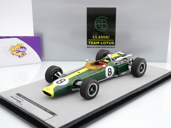Tecnomodel TM18-188C # Lotus 43 F1 #8 DNF Südafrika GP 1967 " Graham Hill " 1:18