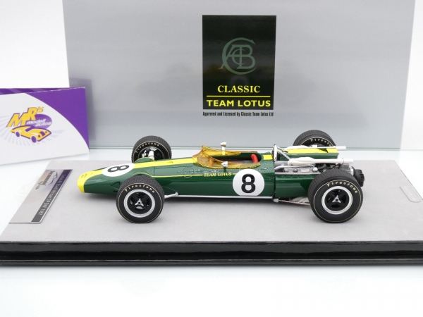 Tecnomodel TM18-188C # Lotus 43 F1 #8 DNF Südafrika GP 1967 " Graham Hill " 1:18