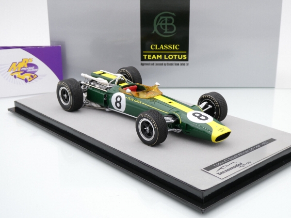 Tecnomodel TM18-188C # Lotus 43 F1 #8 DNF Südafrika GP 1967 " Graham Hill " 1:18