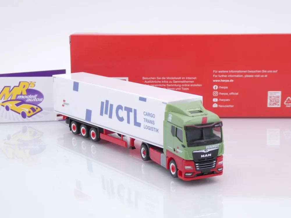 Herpa 321341 # MAN TGX GM Koffer-Sattelzug " Wandt Spedition / CTL " 1:87