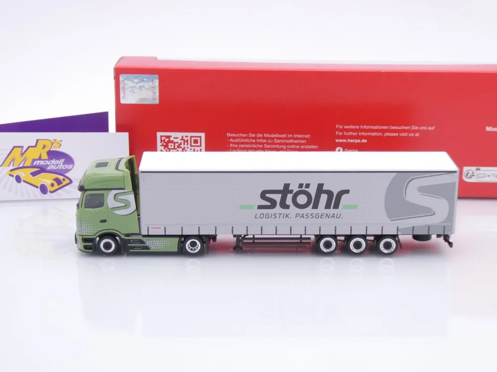 Herpa 320955 # Mercedes-Benz Actros Volumenplanen-Sattelzug " Stöhr Logis " 1:87