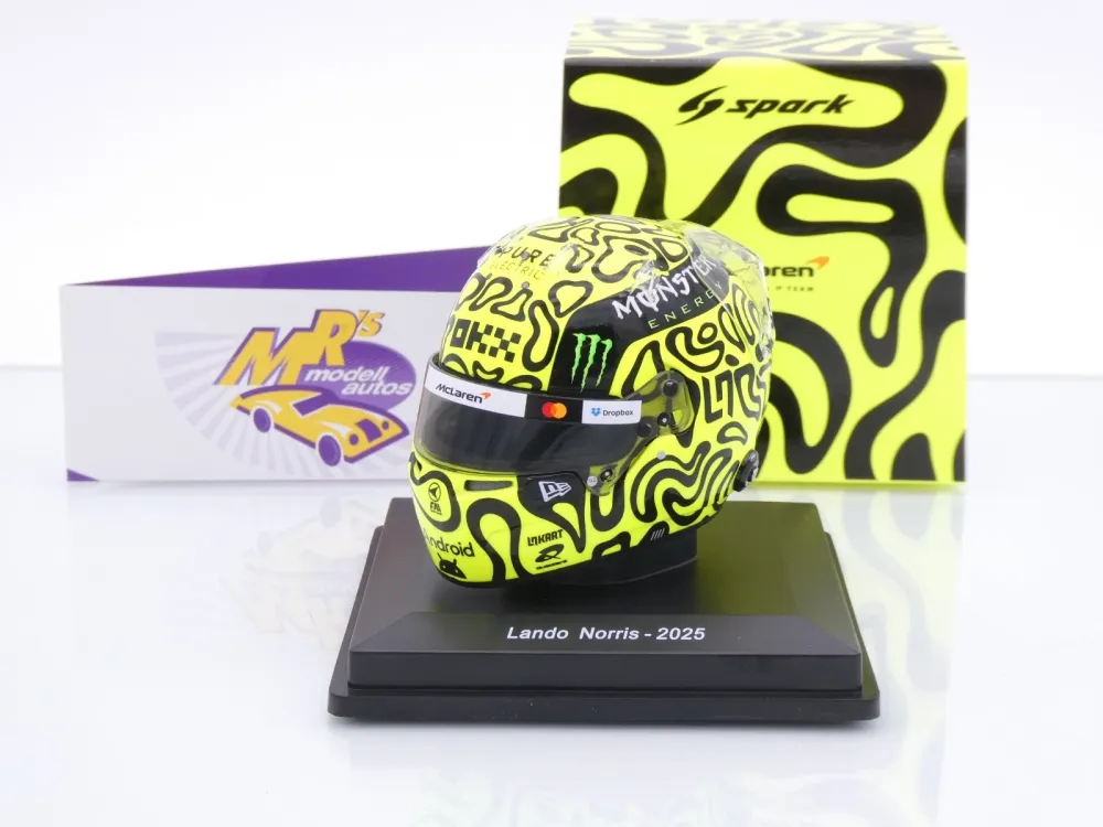 Spark 5HF188 # Helm Formel 1 Team McLaren " Lando Norris #4 / Monster 2025 " 1:5