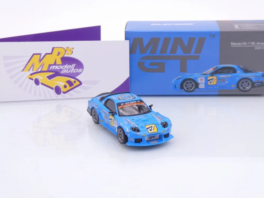 TSM MINI GT MGT01195-R # Mazda RX-7 RE-Amemiya RHD " D1GP Drift Car 2025 " 1:64
