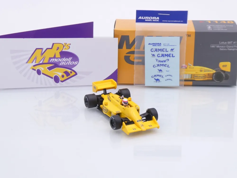 TSM Mini GT MGT01148-L # Lotus 99T F1 #11 Monaco GP 1987 " Satoru Nakajima " 1:64