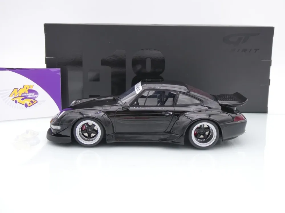 GT Spirit GT587 # Porsche 911 993 RWB Rauh Welt Baujahr 2012 " Black Aut " 1:18