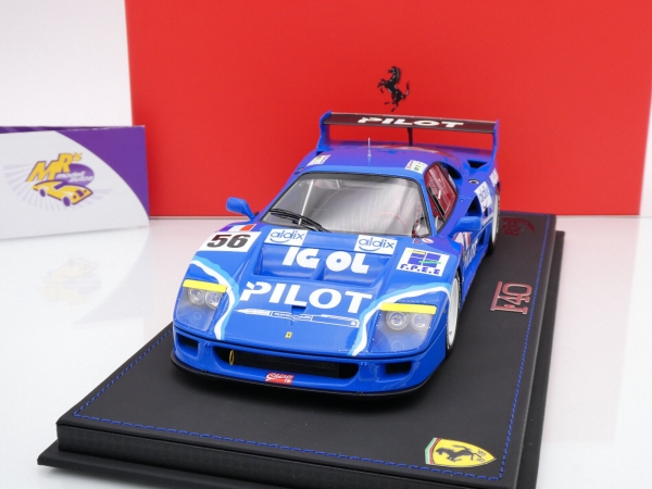 BBR P18139H # Ferrari F40 LM GT1 #56 24h Le Mans 1996 " Pilot Pen - Ferte " 1:18
