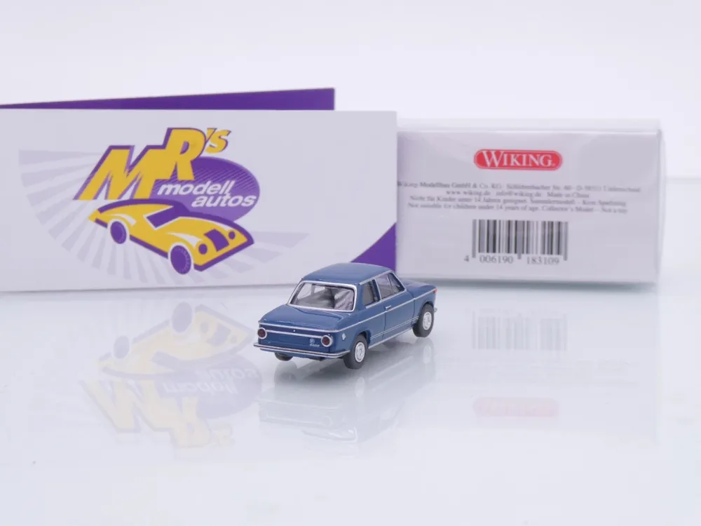 Wiking 0183 10 # BMW 2002 Limousine Baujahr 1966-71 " dunkelgrünblau " 1:87