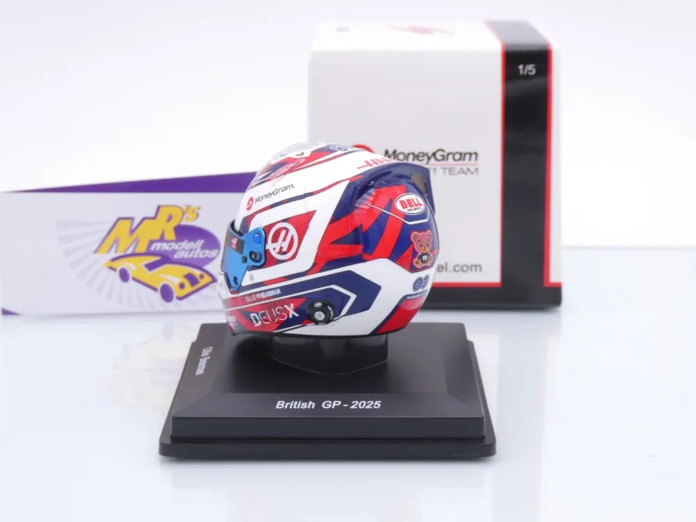 Spark 5HF221 # Helm Formel 1 Team Haas " Ollie Bearman - British GP 2025 " 1:5