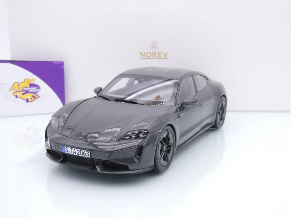 Norev 187654 # Porsche Taycan Turbo S Baujahr 2024 " Schiefergrau Neo " 1:18