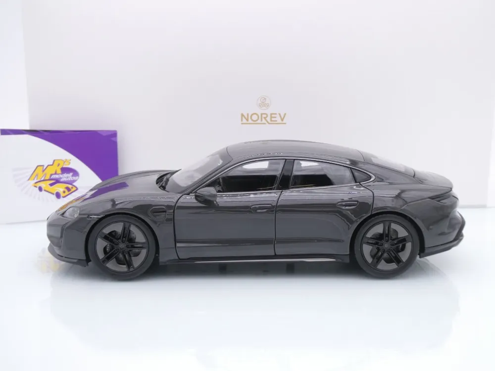 Norev 187654 # Porsche Taycan Turbo S Baujahr 2024 " Schiefergrau Neo " 1:18