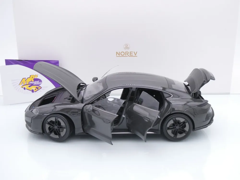 Norev 187654 # Porsche Taycan Turbo S Baujahr 2024 " Schiefergrau Neo " 1:18