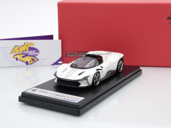 Look Smart LS535SPB # Ferrari Daytona SP3 Open Baujahr 2023 " Pearl White " 1:43