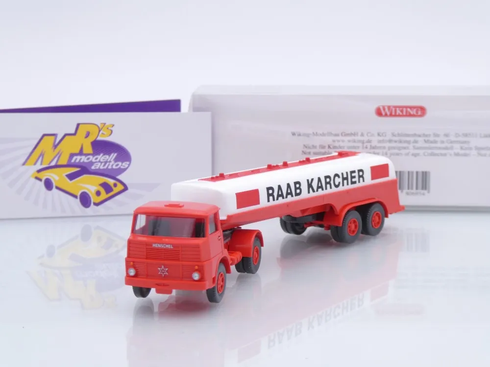 Wiking 0806 95 # Henschel Tank-Sattelzug Baujahr 1965-67 " Raab Karcher " 1:87