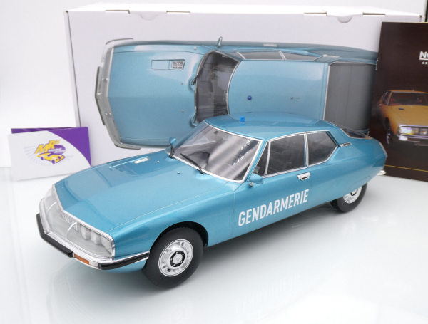 Norev 121703 # Citroën SM Baujahr 1973 türkismetallic " Gendarmerie France " 1:12