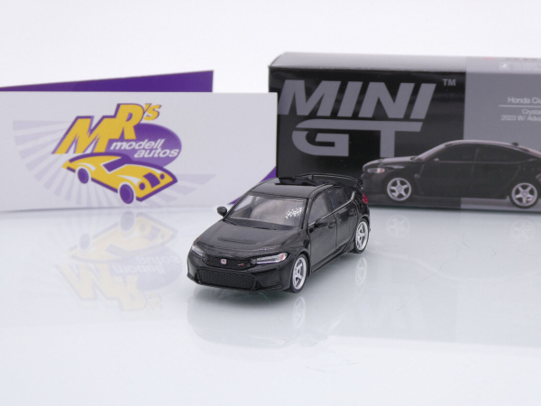 TSM MINI GT MGT00585-L # Honda Civic Type R Baujahr 2023 LHD " schwarz " 1:64