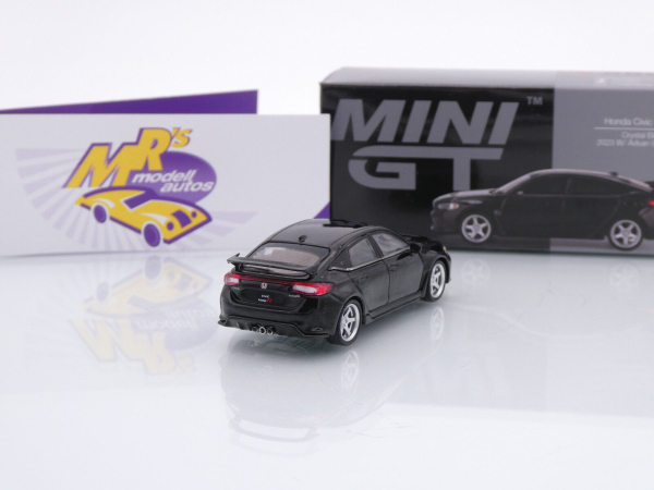 TSM MINI GT MGT00585-L # Honda Civic Type R Baujahr 2023 LHD " schwarz " 1:64