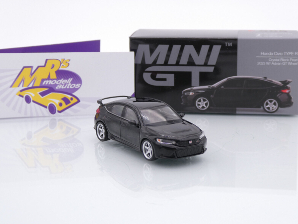 TSM MINI GT MGT00585-L # Honda Civic Type R Baujahr 2023 LHD " schwarz " 1:64