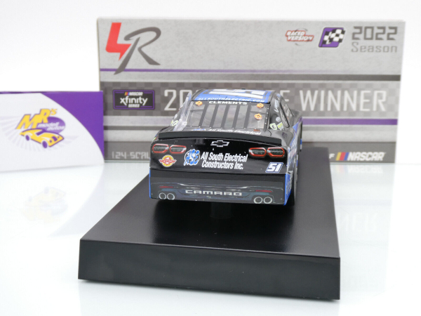 Lionel Racing W512223ASCJTA # Chevrolet Camaro NASCAR Xfinity 2022 " Jeremy Clements - AllSouthElectric.com / 1 Stop Convenience Store Daytona Summer Race Winner " 1:24