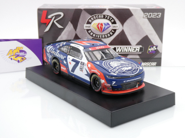 Lionel Racing WX72323UNMAGM # Chevrolet Camaro NASCAR Xfinity 2023 " Justin Allgaier - Unilever Military Salutes / Patriotic Charlotte Spring Race Winner " 1:24