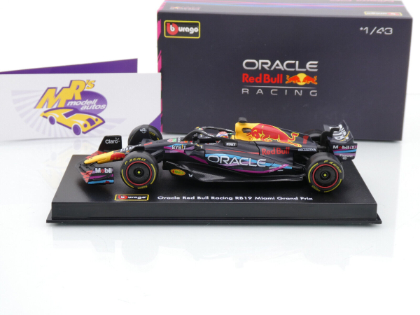 Bburago 18-38083VM # Red Bull RB19 Nr.1 Miami GP 2023 " Max Verstappen " 1:43