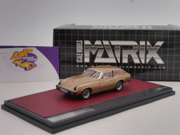 Matrix 41002-141 # Jensen GT Coupe Baujahr 1975-1976 " goldmetallic " 1:43