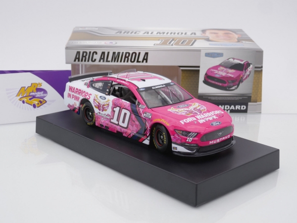 Lionel Racing C102123SMWAA # Ford Mustang NASCAR 2021 " Aric Almirola - Ford Warriors in Pink / Smithfield " 1:24