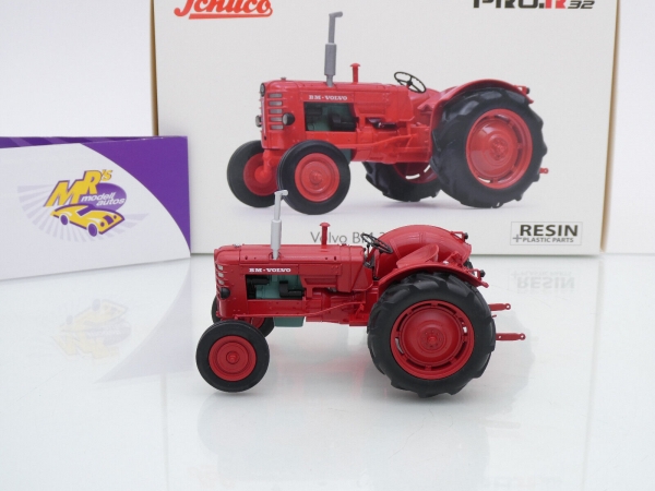 Schuco PRO.R32 09172 # Volvo BM 350 Boxer Traktor ohne Kabine Baujahr 1959 " rot " 1:32