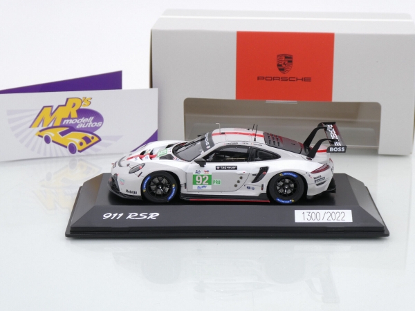 Spark WAP0209020RLEM # Porsche 911 RSR-19 Nr.92 4ter Platz 24h Le Mans 2022 " Estre - Vanthoor - Christensen  " 1:43