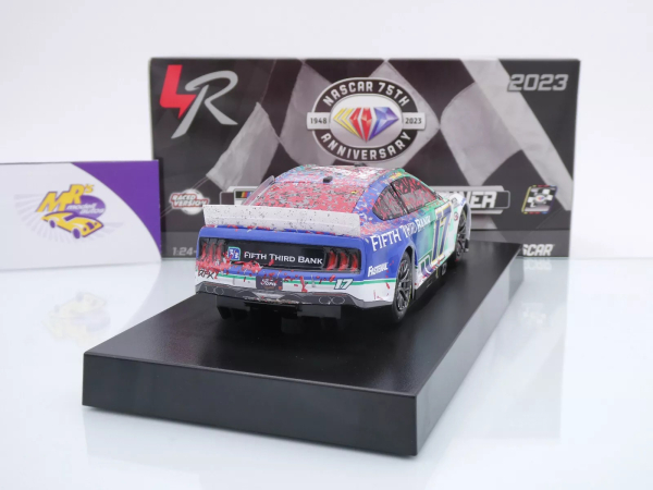 Lionel Racing W17232353BCHA # Ford Mustang NASCAR 2023 " Chris Buescher - 5/3 Bank Daytona Summer Race Winner " Chrom Startnummer " " 1:24