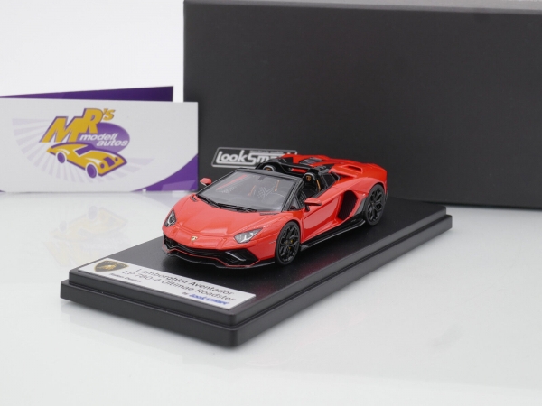 Look Smart LS532C # Lamborghini Aventador LP 780 Ultimae Baujahr 2022 " arancio xanto " 1:43