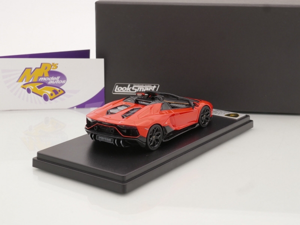 Look Smart LS532C # Lamborghini Aventador LP 780 Ultimae Baujahr 2022 " arancio xanto " 1:43