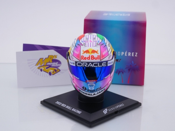 Schuberth CP-MH-4-22-MI # Red Bull Racing Helm 4th Miami GP F1 2022 " Sergio Perez " 1:4