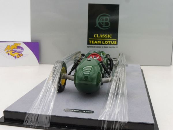 Tecnomodel TM18-164D # Lotus 12 Baujahr 1958 grün " Presse Version " 1:18