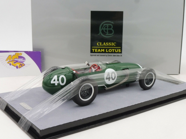 Tecnomodel TM18-164A # Lotus 12 F1 No.40 Belgien GP 1958 " C. Allison " 1:18