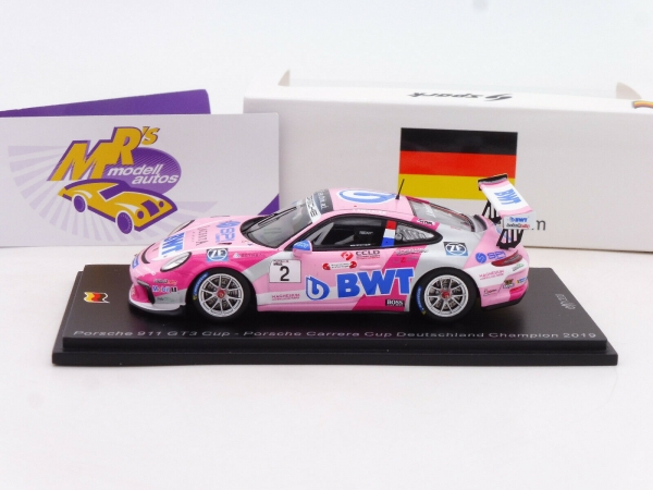 Spark SG428 # Porsche 911 GT3 No.2 Champion Carrera Cup 2019 " Team BWT " 1:43