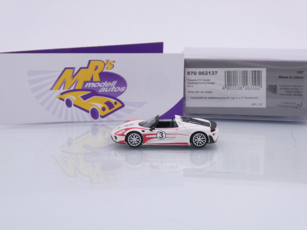 Minichamps 870062137 # Porsche 918 Spyder Baujahr 2013 " Salzburg Design " 1:87
