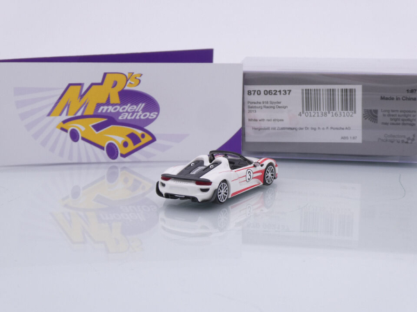 Minichamps 870062137 # Porsche 918 Spyder Baujahr 2013 " Salzburg Design " 1:87