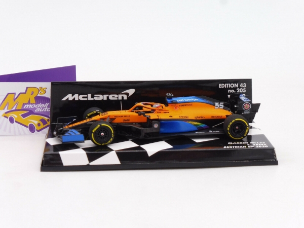 Minichamps 537204455 # McLaren Renault MCL35  Austrian GP 2020 " Carlos Sainz Jr. " 1:43