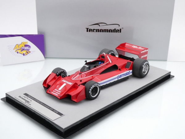 Tecnomodel TM18-283C # Brabham Alfa Romeo BT45C F1 Nr.1 2ter Platz Silverstone British GP 1978 " Niki Lauda " 1:18