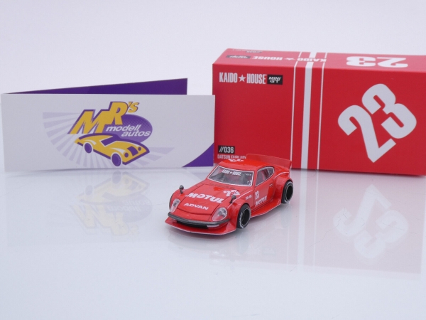 Mrs Modellautos - TSM MINI GT KHMG036 # Datsun Fairlady Z Nr.23