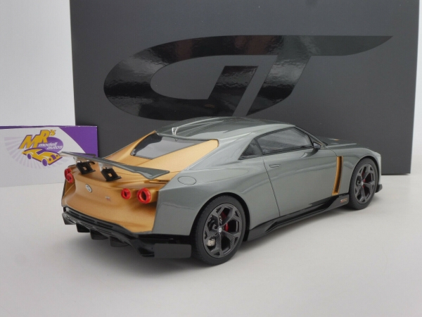 GT Spirit GT300 # Nissan GT-R 50 by Italodesign Baujahr 2018 " grau-bronze " 1:18