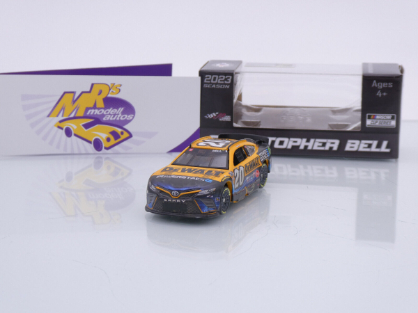 Lionel Racing W202365DWPCDE # Toyota Camry NASCAR 2023 " Christopher Bell - DeWalt Powerstack Bristol Dirt Race Winner " Foil Number " " 1:64