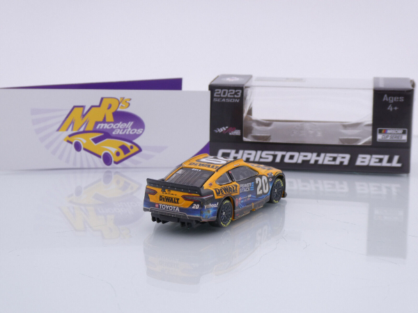 Lionel Racing W202365DWPCDE # Toyota Camry NASCAR 2023 " Christopher Bell - DeWalt Powerstack Bristol Dirt Race Winner " Foil Number " " 1:64