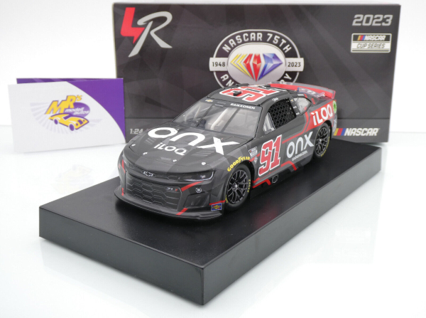 Lionel Racing C912323ONXKR # Chevrolet Camaro ZL1 NASCAR 2023 " Kimi Räikkönen - ONX Homes / ILOQ " Foil Number " " 1:24