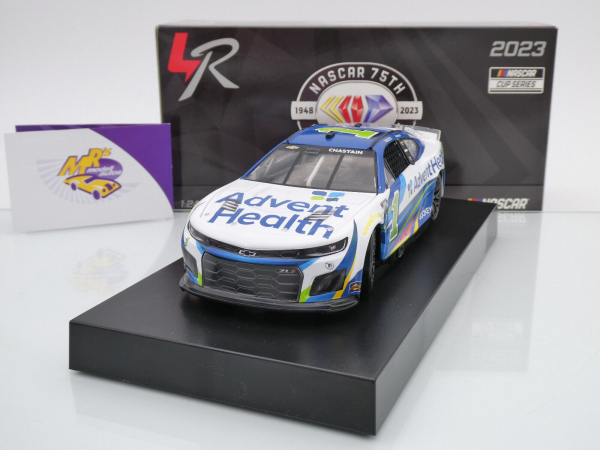 Lionel Racing CX12323ADVRZ # Chevrolet Camaro ZL1 NASCAR 2023 " Ross Chastain - Advent Health " Foil Number " " 1:24