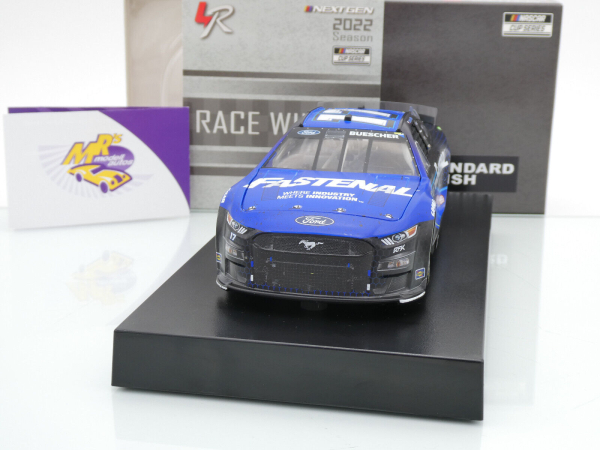 Lionel Racing W172223FASCHE # Ford Mustang NASCAR 2022 " Chris Buescher - Fastenal Bristol Fall Race Winner " Foil Number " " 1:24