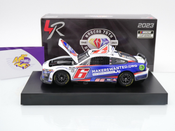 Lionel Racing CX62323EGVBW # Ford Mustang NASCAR 2023 " Brad Keselowski - Elk Grove Village Salutes / Patriotic " Foil Number " " 1:24