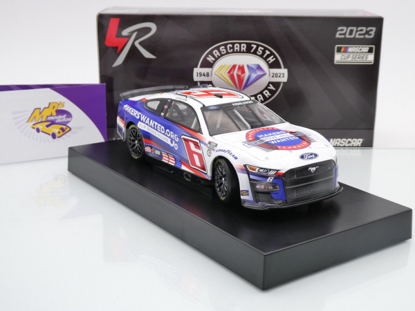 Lionel Racing CX62323EGVBW # Ford Mustang NASCAR 2023 " Brad Keselowski - Elk Grove Village Salutes / Patriotic " Foil Number " " 1:24