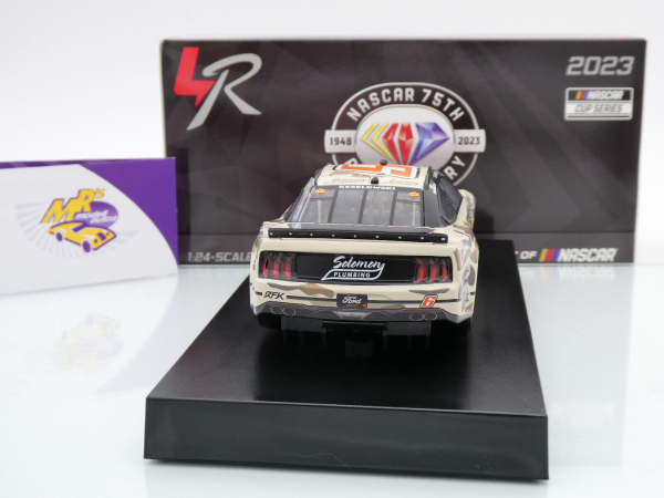 Lionel Racing CX62323SOCBW # Ford Mustang NASCAR 2023 " Brad Keselowski - Solomon Plumbing Camo " Foil Number " " 1:24