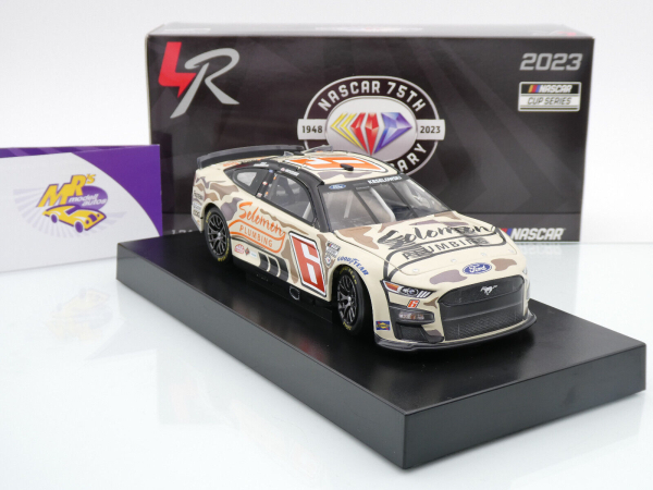 Lionel Racing CX62323SOCBW # Ford Mustang NASCAR 2023 " Brad Keselowski - Solomon Plumbing Camo " Foil Number " " 1:24